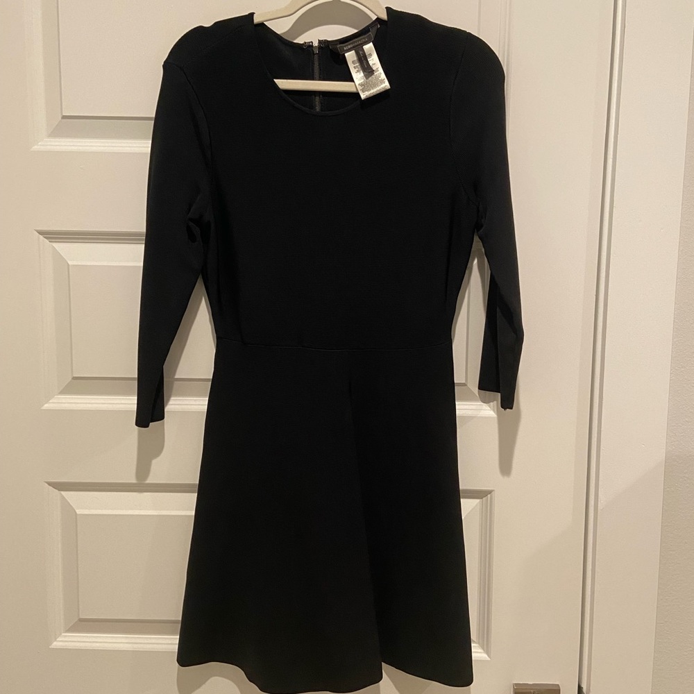 BCBG Fit and Flare Black Dress